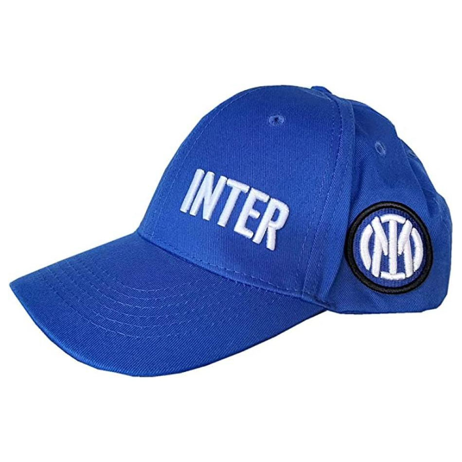 Inter Milan čepice baseballová kšiltovka text blue - Inter Milan kšiltovky, čepice, rukavice