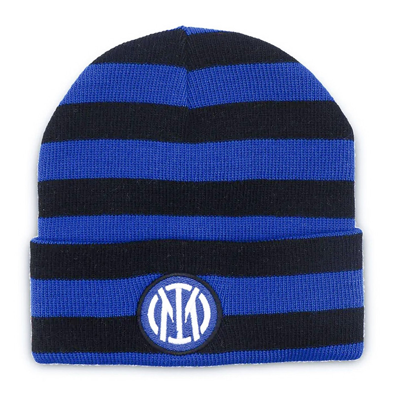 Inter Milan zimní čepice stripe - Inter Milan šály, čepice, rukavice