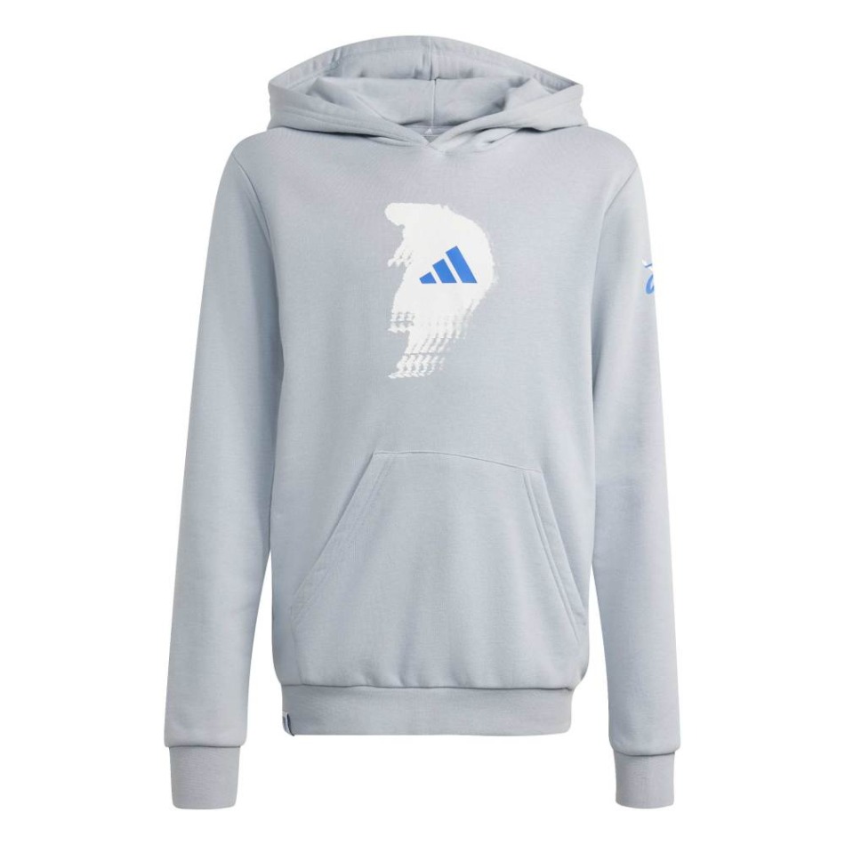 Jude Bellingham dětská mikina s&nbsp;kapucí Light grey - Jude Bellingham