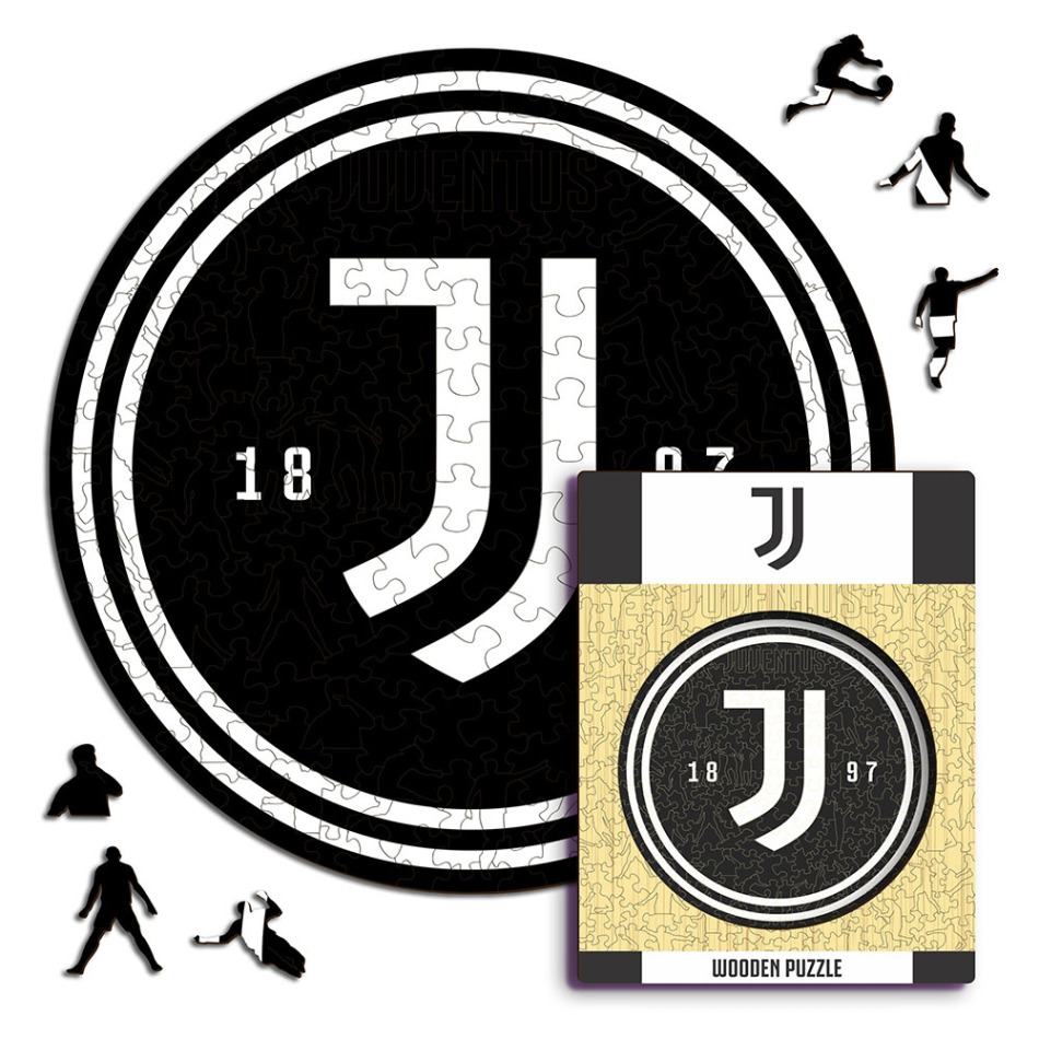 Juventus Turín dřevěné puzzle Crest 500 pcs