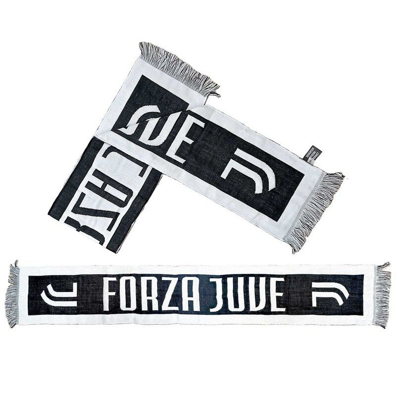 Juventus Turín zimní šála Forza Juve - Juventus Turín šály, čepice, rukavice