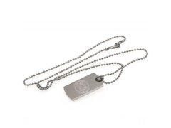 Leicester City řetízek na krk se psí známkou Engraved Dog Tag & Chain