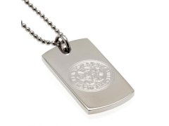 Leicester City řetízek na krk se psí známkou Engraved Dog Tag & Chain