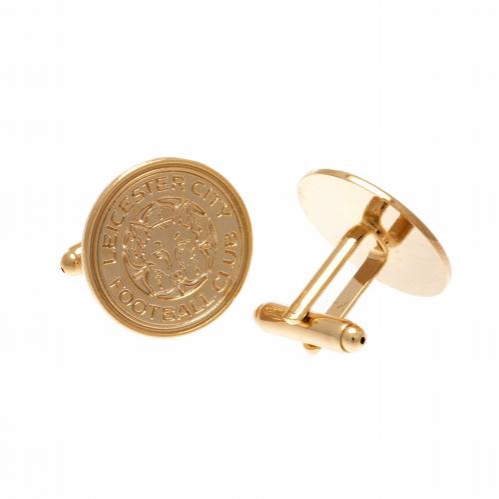Leicester City manžetové knoflíčky Gold Plated Cufflinks - Leicester City klíčenky, náramky, šperky