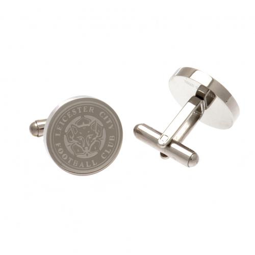 Leicester City manžetové knoflíčky Stainless Steel Formed Cufflinks - Leicester City klíčenky, náramky, šperky