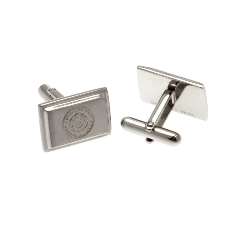 Leicester City manžetové knoflíčky Stainless Steel Cufflinks - Leicester City klíčenky, náramky, šperky