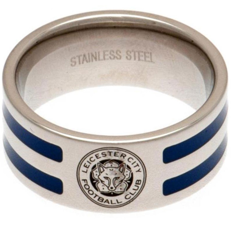 Leicester City prsten Colour Stripe Ring Large - Leicester City klíčenky, náramky, šperky