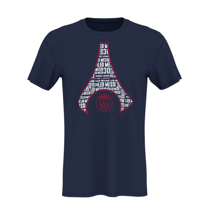 Lionel Messi dětské tričko eiffel messi navy - Lionel Messi