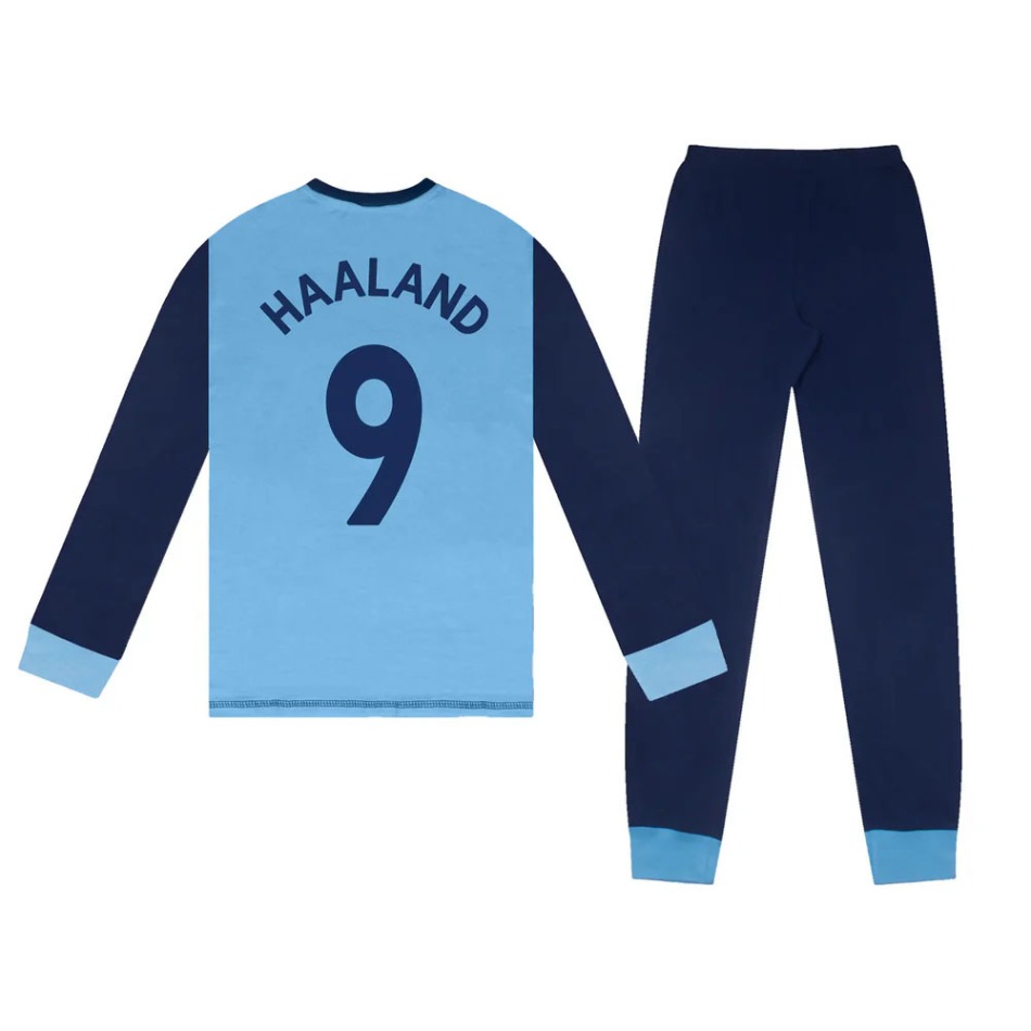 Manchester City dětské pyžamo Long sky Haaland