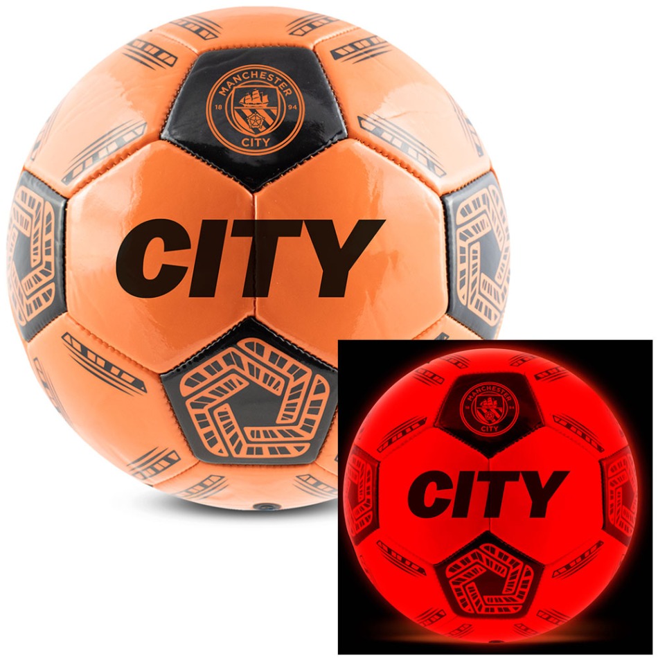 Manchester City fotbalový míč LED Glow Football - size 5