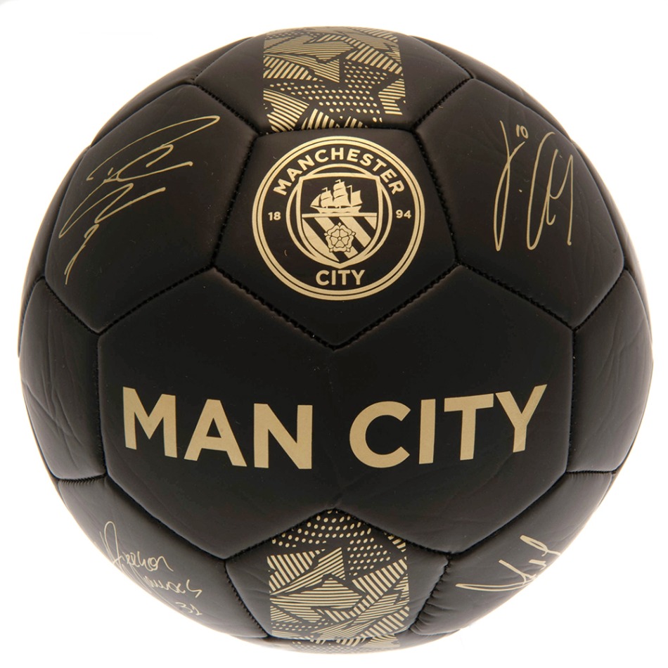 Manchester City fotbalový míč Signature Gold PH - size 5
