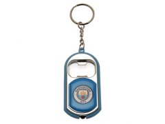 Manchester City přívěšek s otvírakem Key Ring Torch Bottle Opener