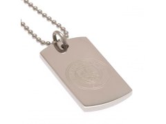 Manchester City řetízek na krk se psí známkou Engraved Dog Tag & Chain
