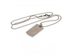 Manchester City řetízek na krk se psí známkou Engraved Dog Tag & Chain