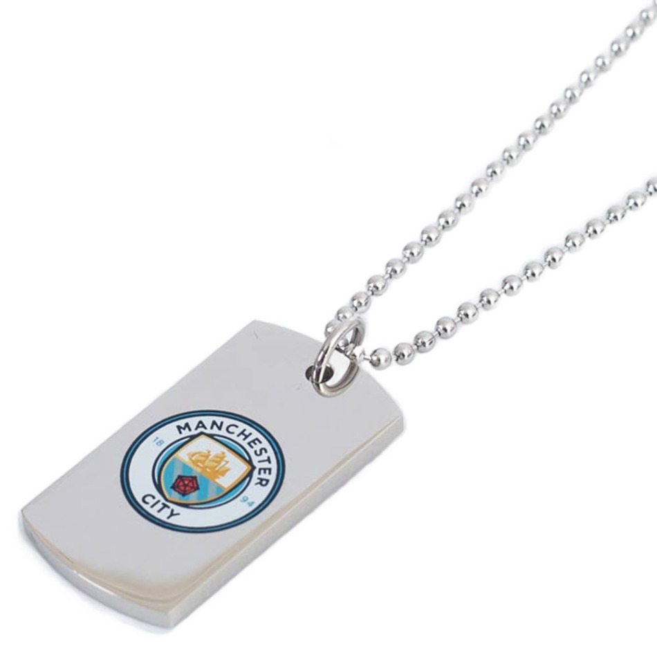 Manchester City řetízek na krk se psí známkou Colour Crest