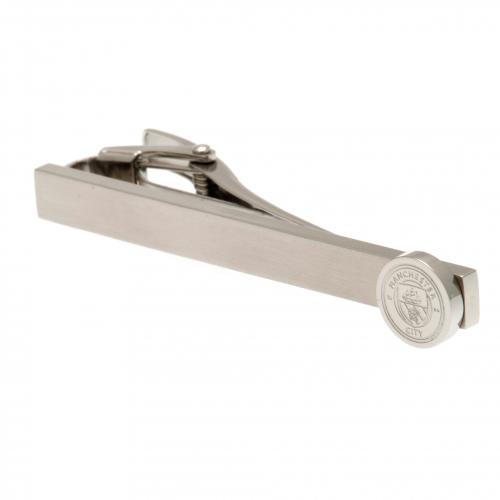 Manchester City kravatová spona Stainless Steel Tie Slide - Manchester City klíčenky, náramky, šperky