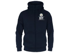 Manchester City pánská mikina s kapucí SLab zip navy