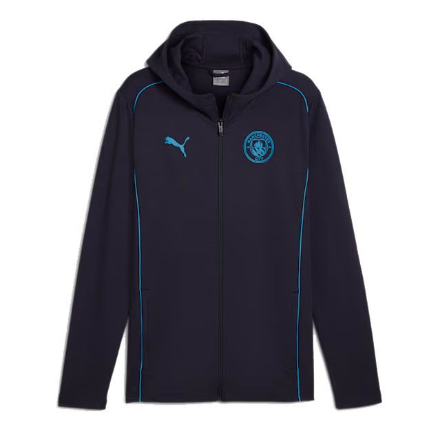 Manchester City pánská mikina s kapucí Casuals navy
