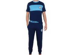 Manchester City pánské pyžamo Long Stripe