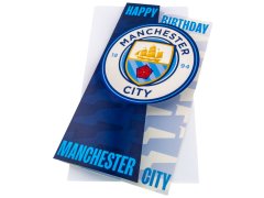 Manchester City narozeninové přání Crest Birthday Card