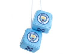 Manchester City kostky do auta blue and white dice