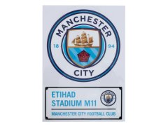 Manchester City samolepky A4 Car Decal