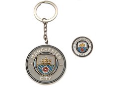 Manchester City klíčenka a odznáček design set