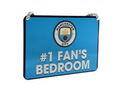 Manchester City značka do ložnice Bedroom Sign No1 Fan