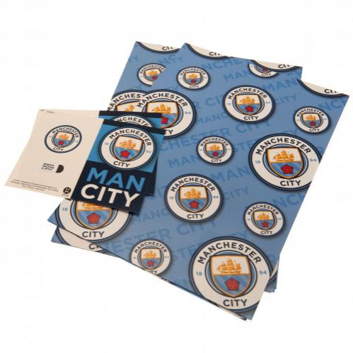 Manchester City balící papír 2 pcs Gift Wrap - Manchester City ostatní suvenýry