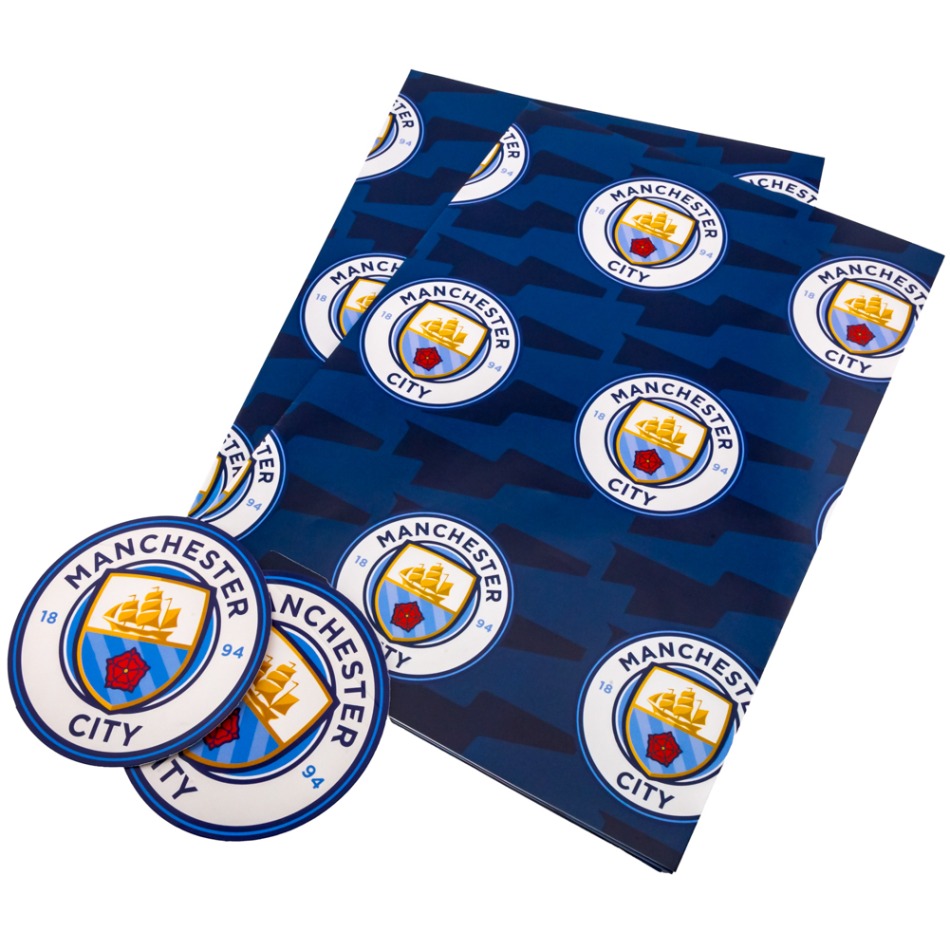 Manchester City balící papír Text Gift Wrap - Manchester City ostatní suvenýry