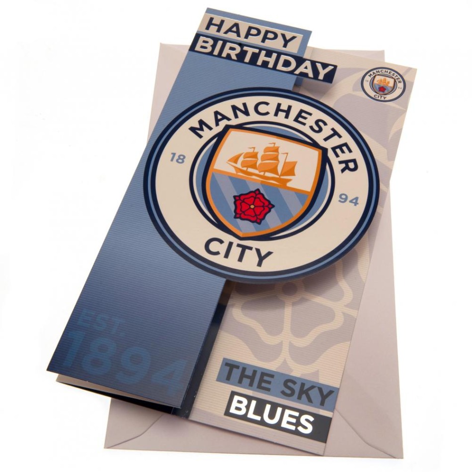 Manchester City narozeninové přání Birthday Card