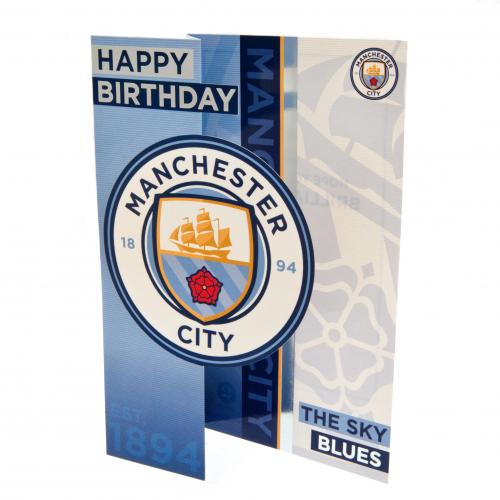 Manchester City narozeninové přání Birthday Card - Manchester City ostatní suvenýry