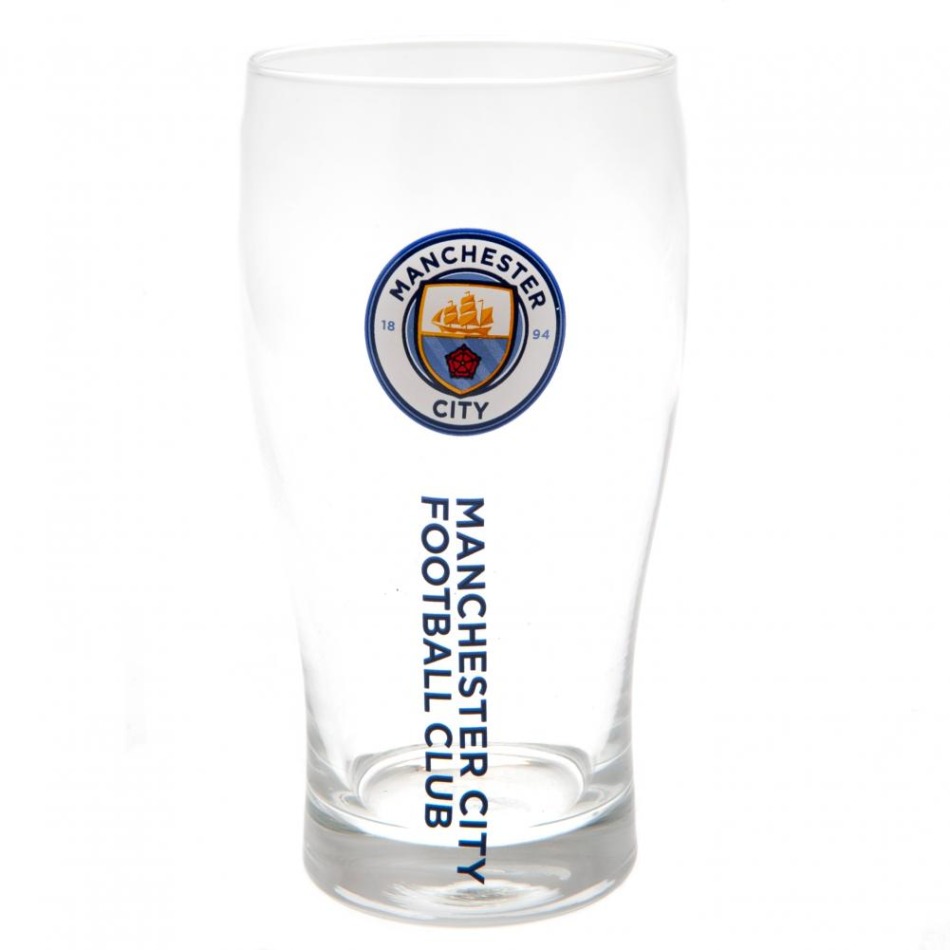 Manchester City sklenice Tulip Pint Glass - Manchester City sklenice, hrníčky, misky