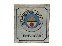 Manchester City cedule na zeď Retro Logo Sign