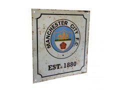 Manchester City cedule na zeď Retro Logo Sign