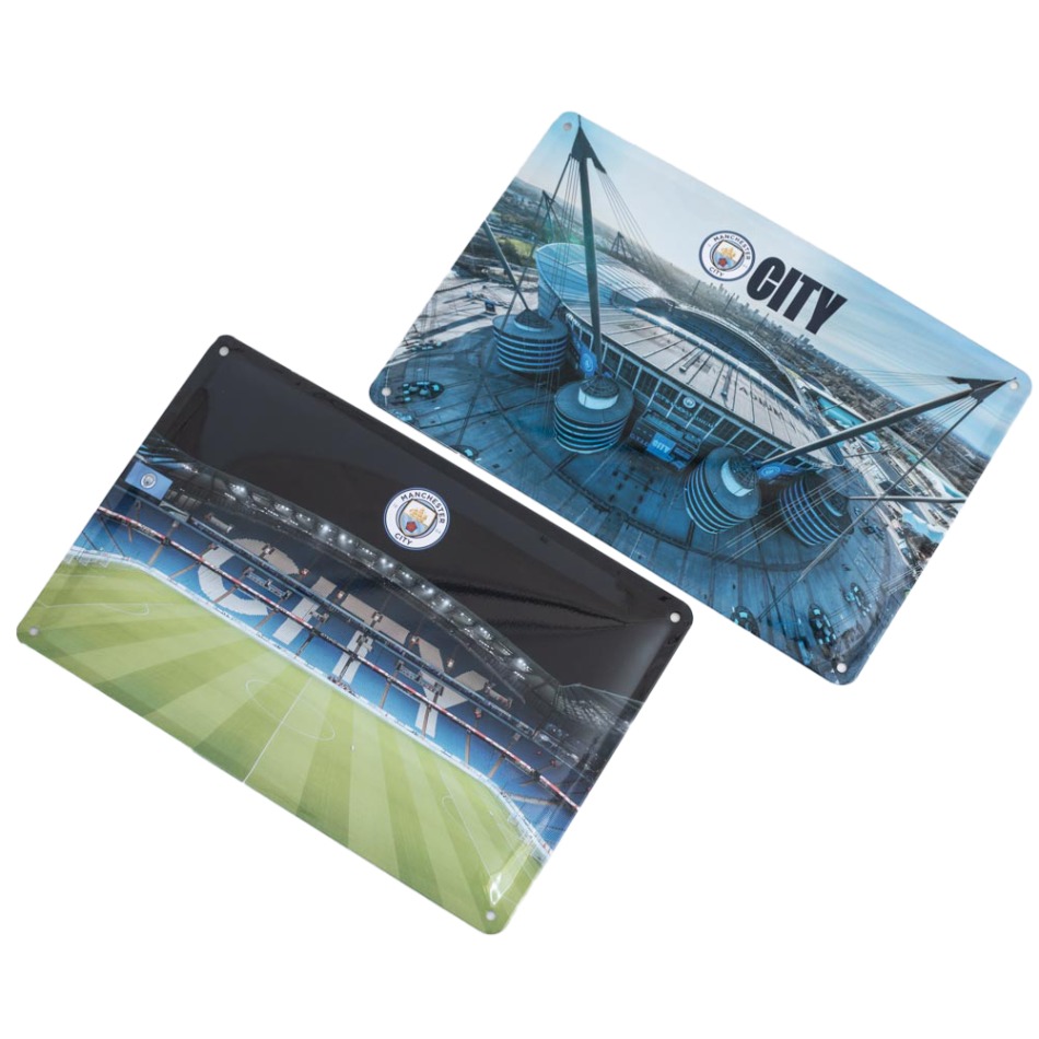 Manchester City cedule na zeď 2pk Stadium - Manchester City vlajky, plakáty