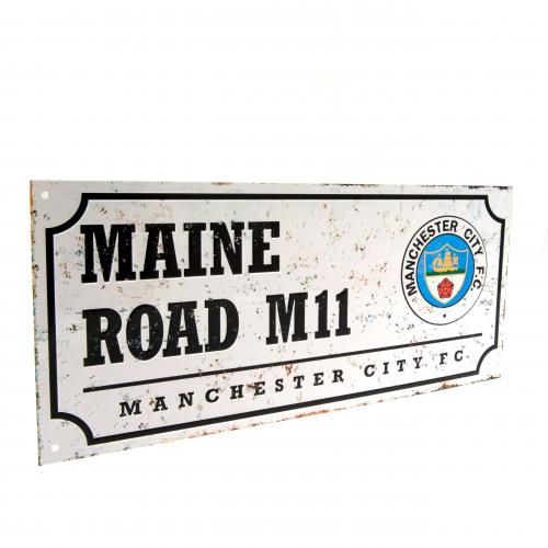 Manchester City cedule na zeď Street Sign Retro