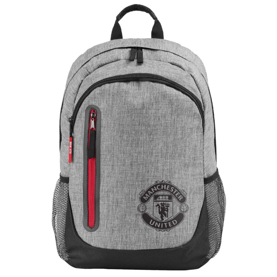 Manchester United batoh na záda Heather Grey - Manchester United batohy, tašky, gymsaky