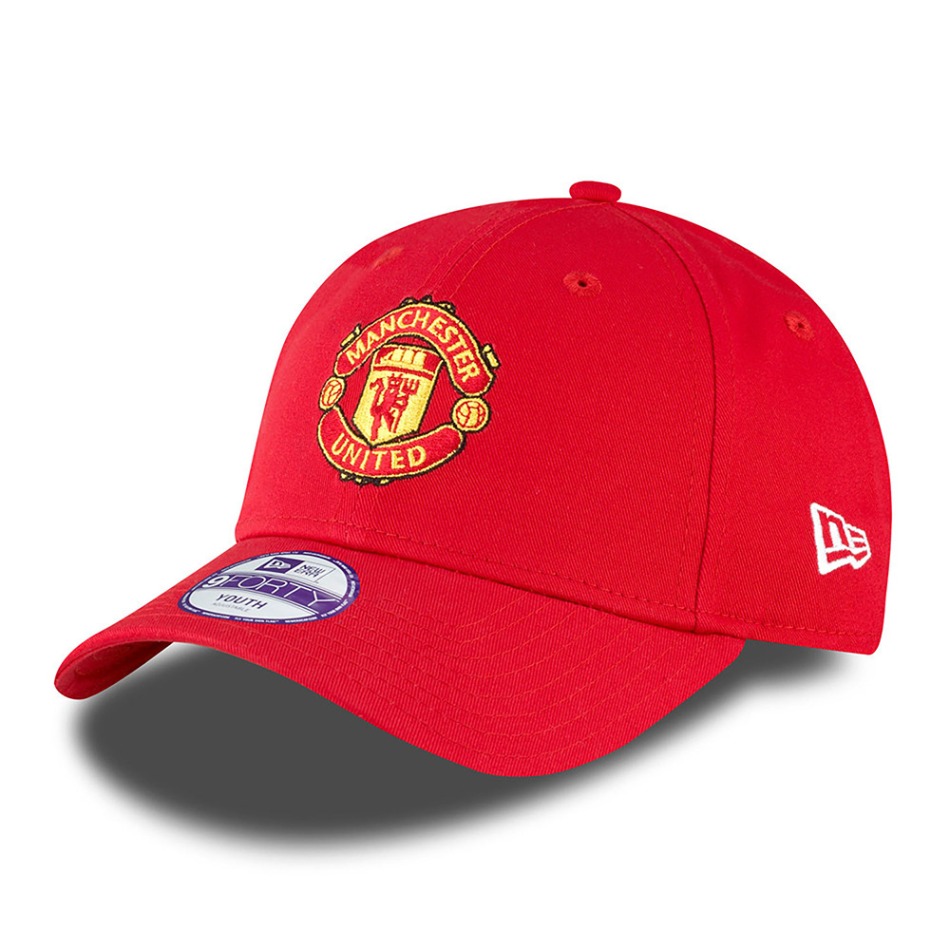 Manchester United dětská čepice baseballová kšiltovka 9Forty Red - Manchester United dětské oblečení