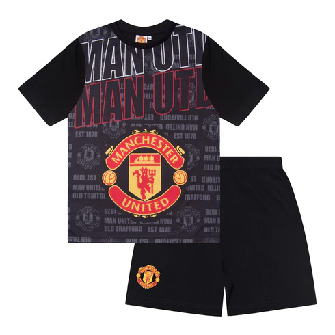 Manchester United dětské pyžamo Short Text