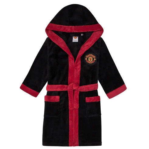 Manchester United dětský župan black - Manchester United dětské oblečení