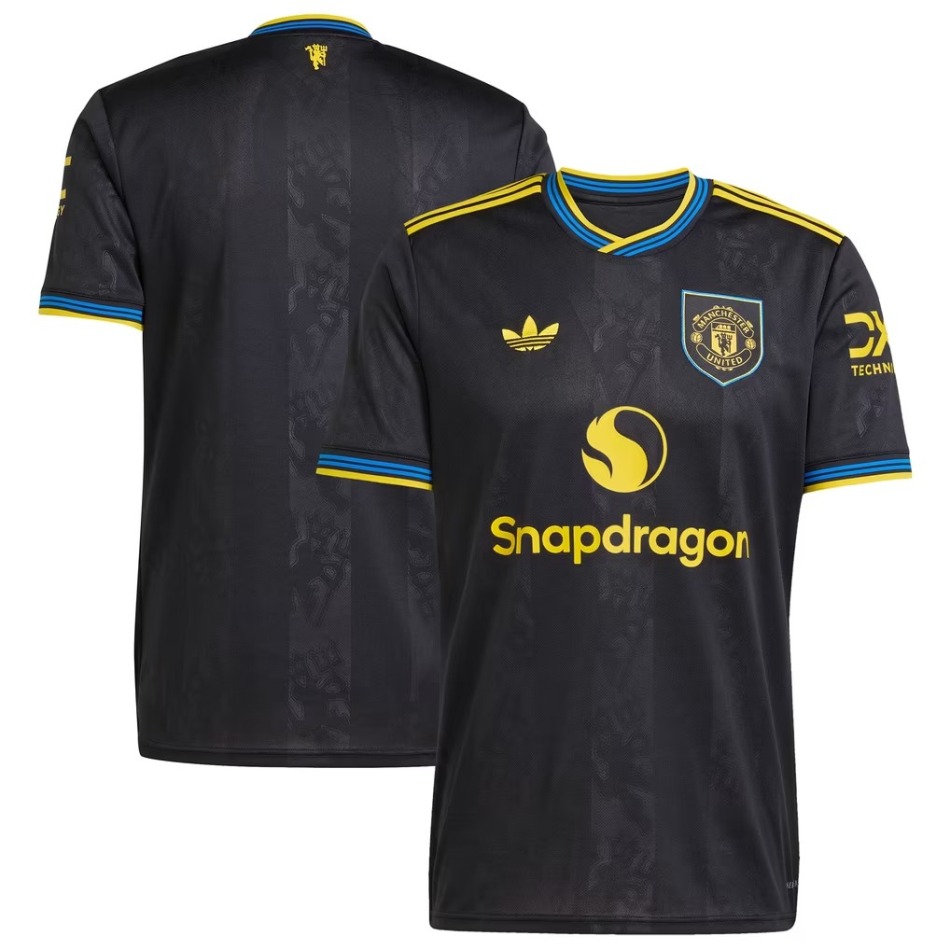 Manchester United fotbalový dres 2025/26 Third Replica Jersey - Black