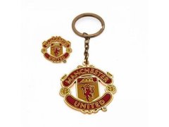 Manchester United klíčenka a odznáček design set