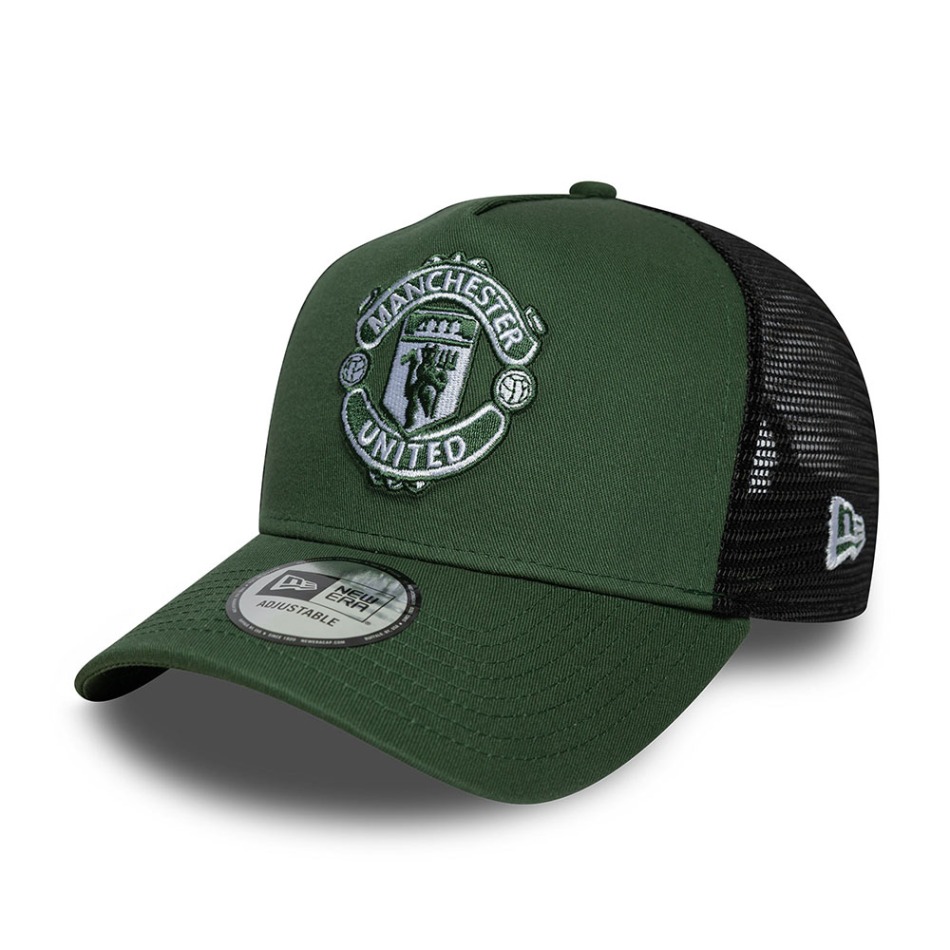 Kšiltovka MANCHESTER UNITED 9Forty Trucker green - Manchester United kšiltovky, čepice, rukavice