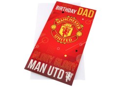 Manchester United narozeninové přání Dad Birthday Card