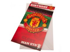 Manchester United narozeninové přání Birthday Card Stadium