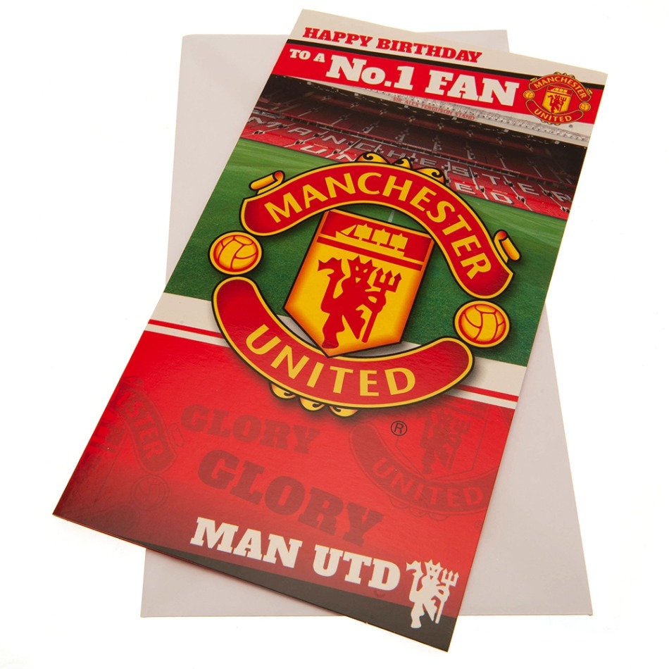 Manchester United blahopřání Birthday Card No 1 Fan - Manchester United ostatní suvenýry