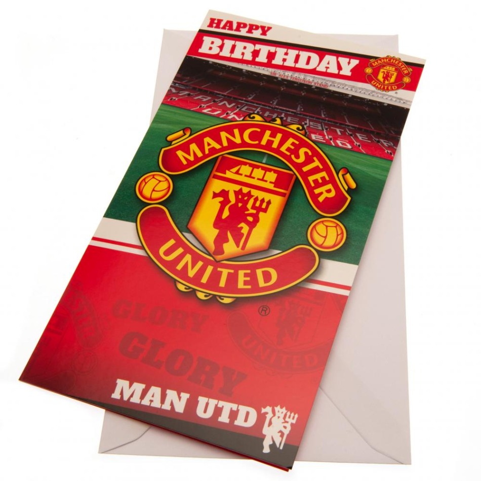 Manchester United narozeninové přání Birthday Card Stadium