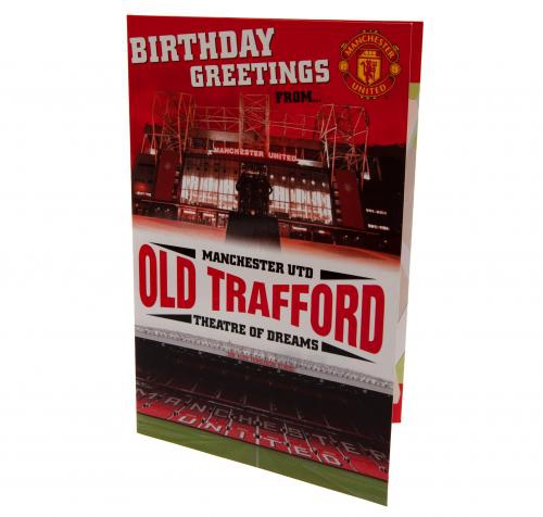 Manchester United narozeninové přání Pop-Up Birthday Card - Manchester United ostatní suvenýry