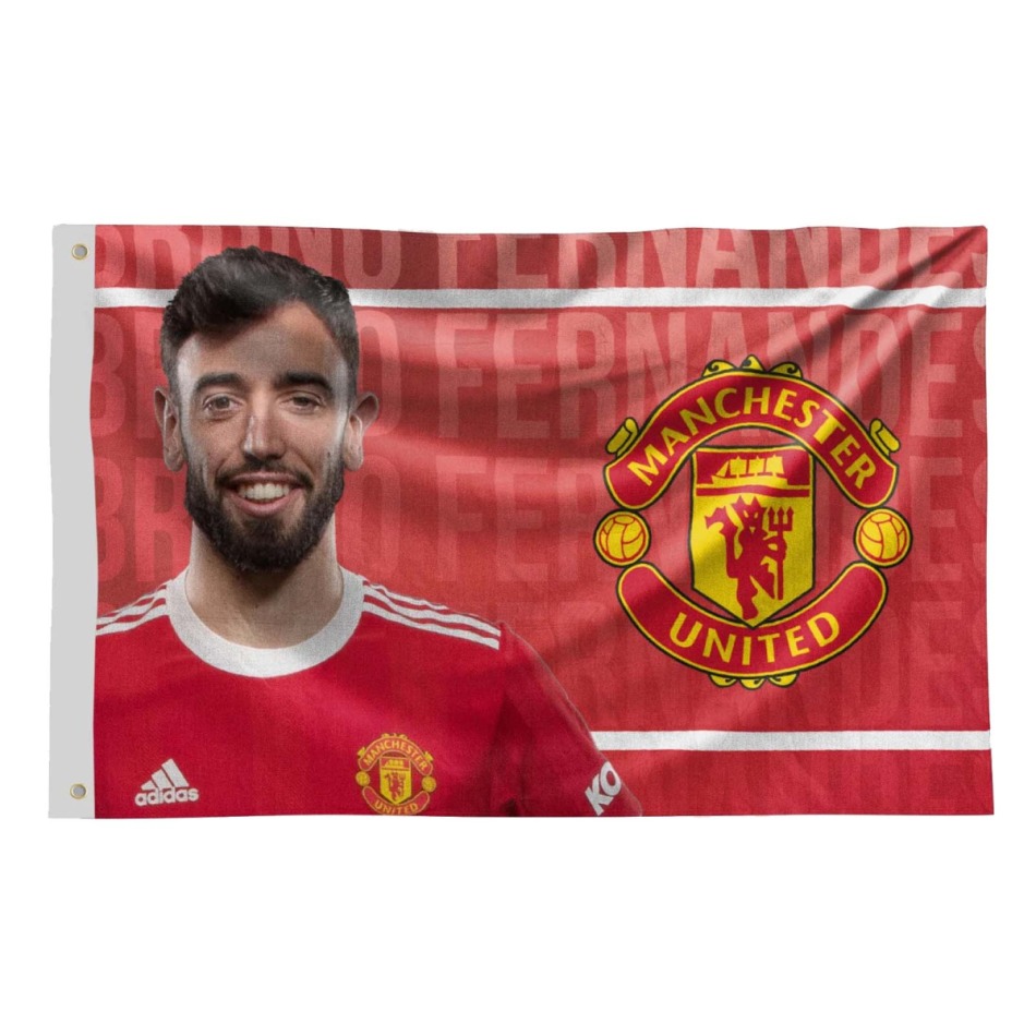 Manchester United vlajka Bruno - Manchester United vlajky, plakáty